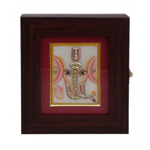 Italian Box With Marble Painting Ganesh Ji