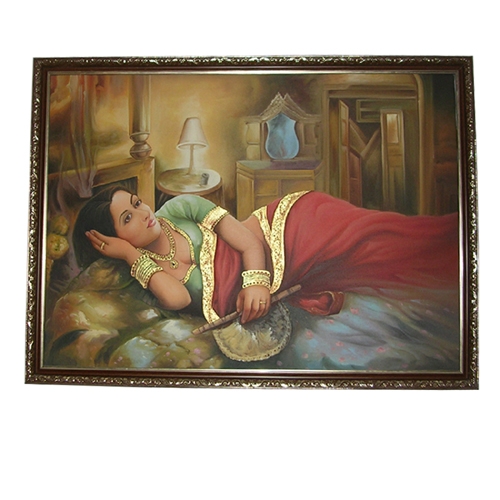 Canvas Painting Sleeping Lady