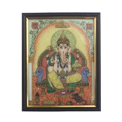Gemstone Painting Lord Ganesha (3D)