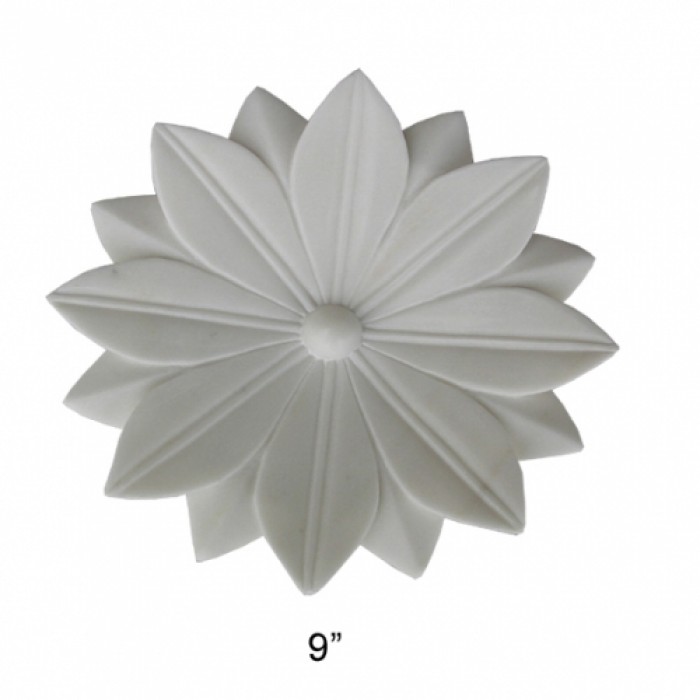 Marble Lotus Plate Floral
