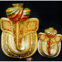 Marble Turban Ganesh Ji Combo