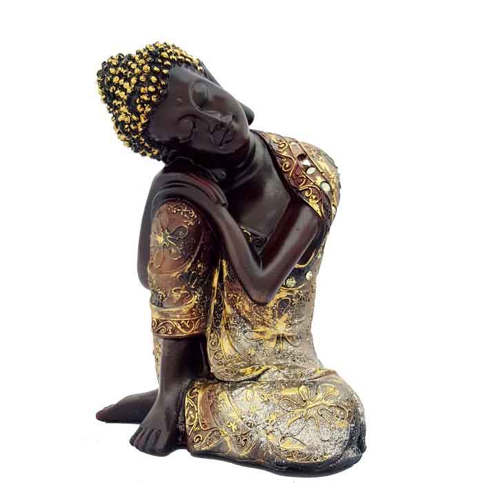 Ethnic PolyResin Buddha Resting