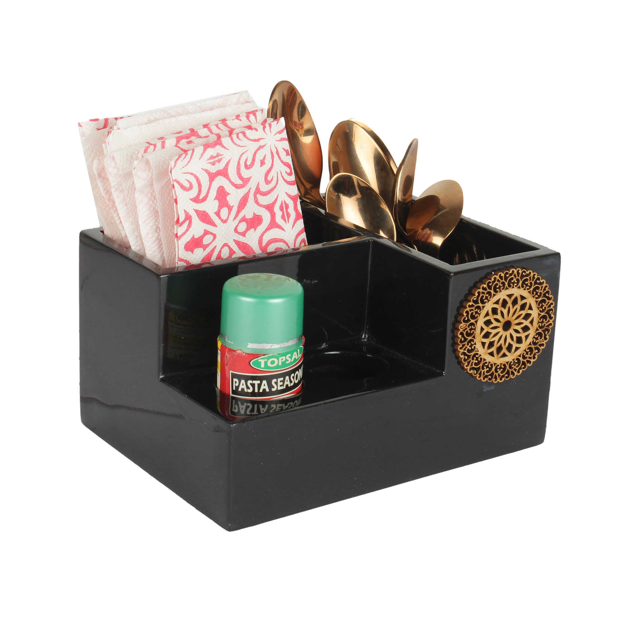 Black Tissue Holder Gangamani Fashions (Art & Crafts)